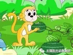 老猴子吃瓜故事表演视频,一场欢乐的森林故事秀